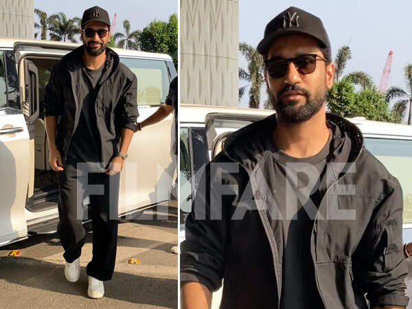 Photos: Vicky Kaushal Clicked at The Airport in a Sleek All-black Look