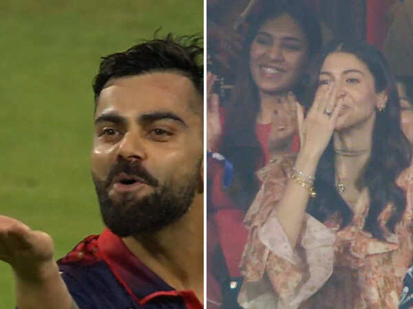 Photos: Anushka Sharma and Virat Kohliâs Loved-up Moments From RCBs Match Go Viral