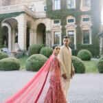 This couple’s Lake Como wedding blended Gujarati rituals with personal tributes