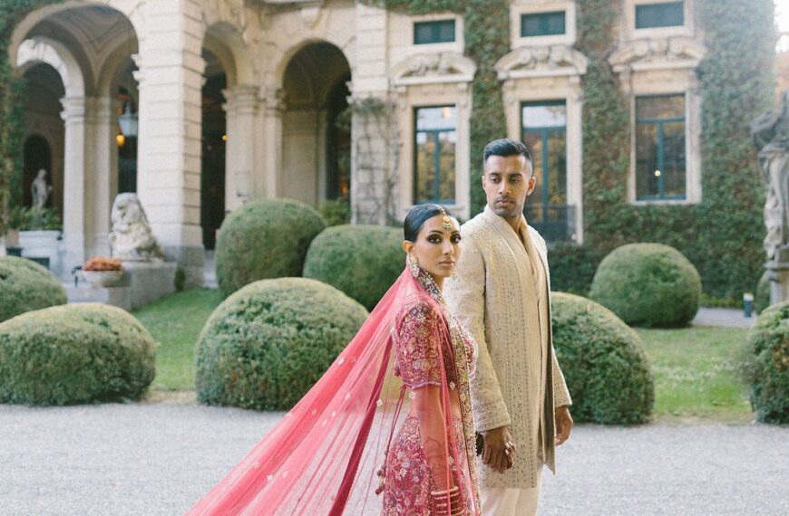 This couple’s Lake Como wedding…