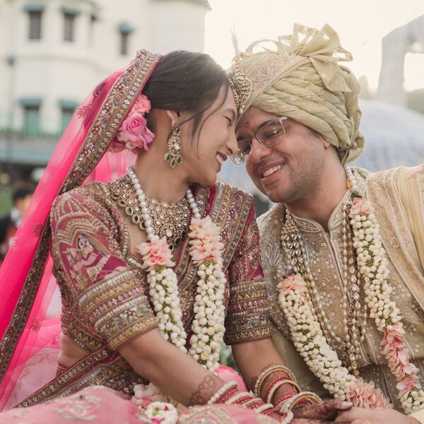 At this wedding in Mussoorie, the bride wore&hellip;