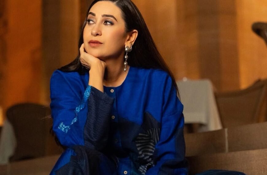 Karisma Kapoor sported cobalt blue…