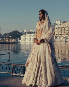 When everyone is wearing a white bridal lehenga,&hellip;