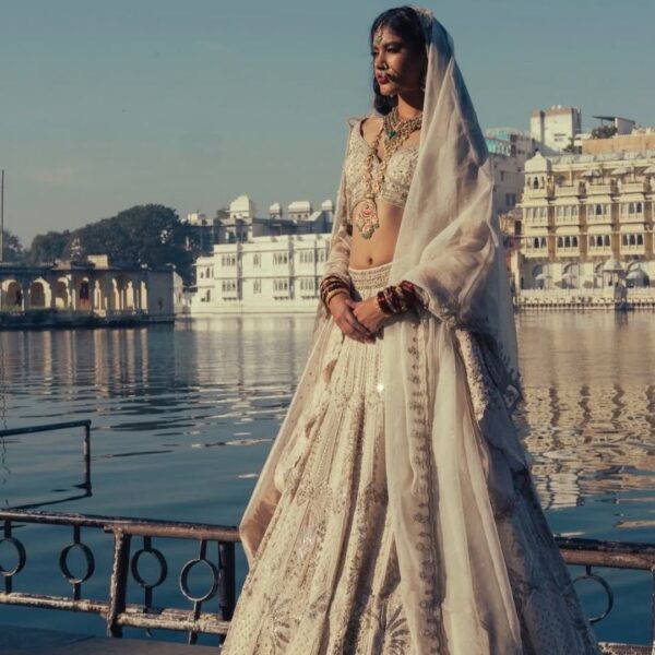 When everyone is wearing a white bridal lehenga,&hellip;