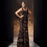 Genelia Deshmukh’s Rahul Mishra Couture gown builds through dense floral handwork