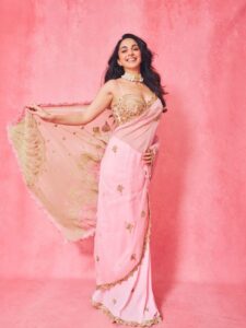Kiara Advani’s House of Masaba sari centres patchwork,&hellip;