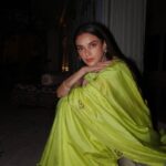 Aditi Rao Hydari’s Raw Mango sari comes with zardozi florals and a kiran border