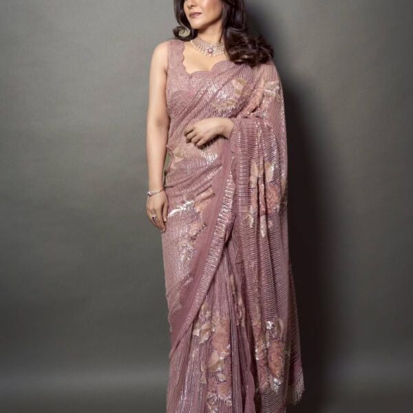 Kajol’s Rimple & Harpreet sari is covered in&hellip;