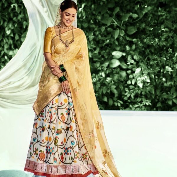 Genelia Deshmukh’s custom Paithani lehenga makes a case&hellip;
