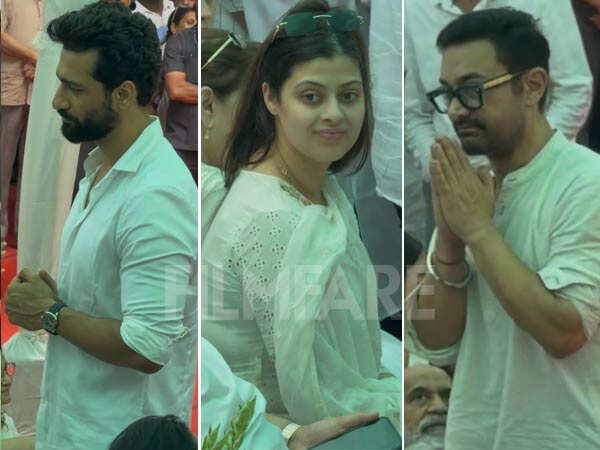 Photos: Aamir Khan and Vicky Kaushal Attend Asha Bhosleâs Last Rites Zanai Bhosle Breaks Down
