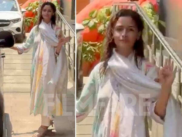PHOTOS: Alia Bhatt Gets Clicked in White Traditional Attire