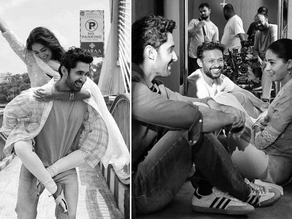 Ananya Panday Celebrates Lakshyas Birthday Drops BTS Clicks From Chand Mera Dils Sets