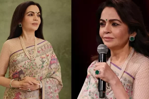 Nita Ambani Stuns In A Unique Meenakari Jamdani&hellip;