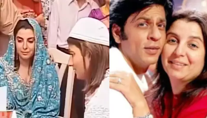Farah Khan’s Unseen ‘Nikaah’ Wedding Ceremony Video Surfaces, SRK Takes Part In Ritual With Priest