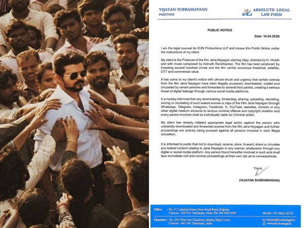 Jana Nayagan Leaked Online Ahead of Release Makers Threaten Legal Action