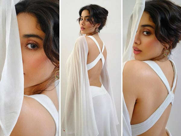 Photos: Janhvi Kapoor Turns Heads in a Sultry Backless White Look