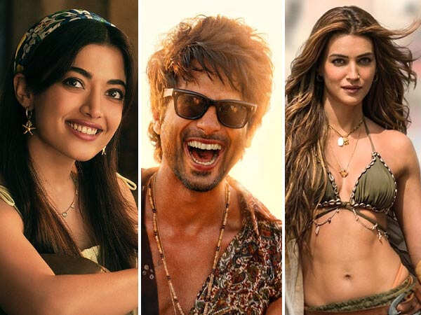 Photos: Shahid Kapoor Kriti Sanon and Rashmika Mandanna Set The Vibe With Fresh Cocktail 2 Posters