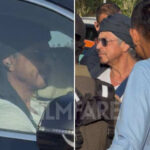 Pics: Shah Rukh Khan Aryan Khan Gauri Khan and AbRam Reach Jamnagar for Anant Ambanis Birthday Bash