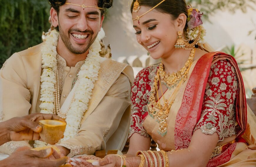 The bride wore a Raja&hellip;