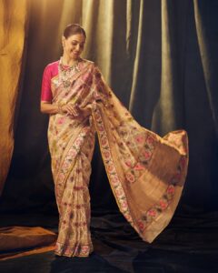 Genelia Deshmukh’s Jamdani sari finds its match in&hellip;
