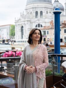 Nita Ambani’s ensemble pairs an Anamika Khanna ombré&hellip;