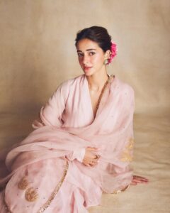 Ananya Panday’s baby pink anarkali came with a&hellip;