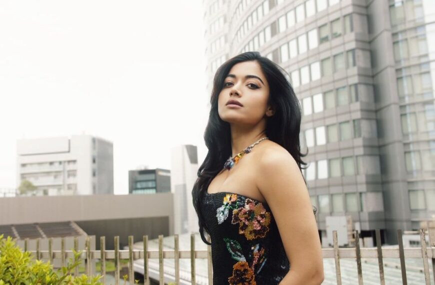 Rashmika Mandanna’s hand-embroidered sequin gown…