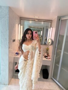 Janhvi Kapoor’s all-ivory Anamika Khanna sari spotlights thread&hellip;