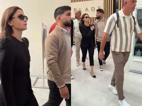 Alia Bhatt Lands in Cannes Sporting Chic All-black Airport Look Ahead of Red Carpet Appearance