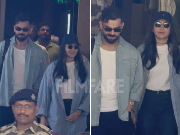 PHOTOS: Anushka Sharma and Virat Kohli Arrive in…