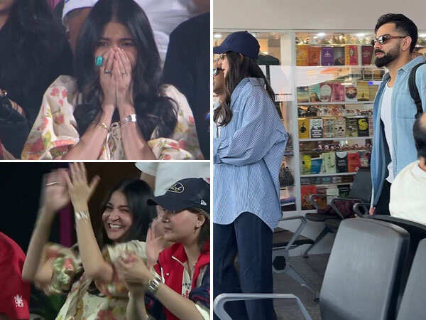 Photos: Anushka Sharma Cheers for Virat Kohli Prays During RCB Vs Gujarat Titans Match