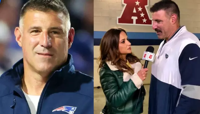 Mike Vrabel Gives An Unmissable Reaction When Dianna Russini Talks About Her Sex Life In A New Video