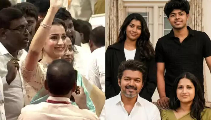 Vijay Thalapathy Oath Ceremony, Where’s Wife, Sangeetha’s Kids As Trisha Krishnan Attends Event?