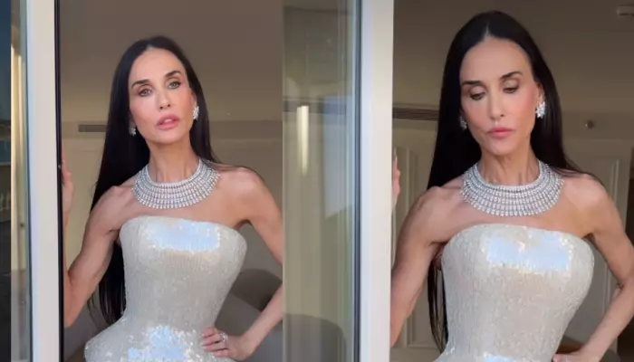 Demi Moore Returns To Cannes At 63 Concerns Fans, They Notice Her Thin Thighs, Arms, Say, ‘Skinny’