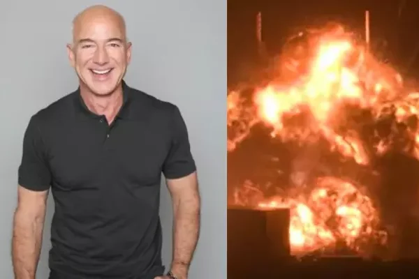 Jeff Bezos Reacts As Blue Origin Rocket Explodes…