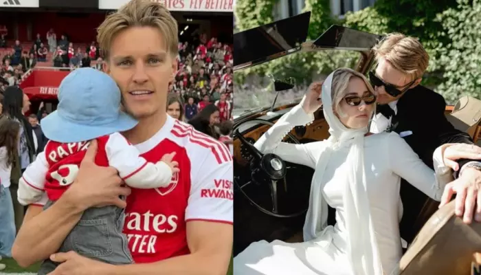 Meet Arsenal Star, Martin Odegaard’s Wife, Helene Spilling, Had Secret Wedding, Mom To His Child