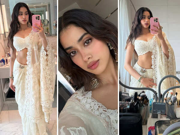 Photos: Janhvi Kapoor Drops Stunning Mirror Selfies in…