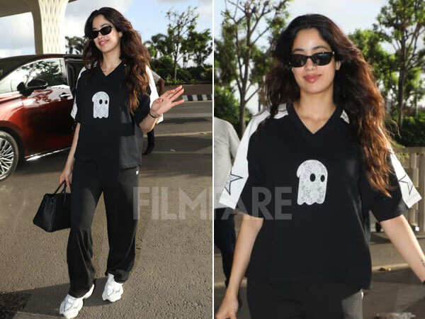 Photos: Janhvi Kapoor Aces Comfy Airport Look As She Jets Off In Style