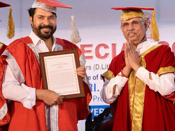 Mammootty Conferred Honorary D.Litt. By Mahatma Gandhi University