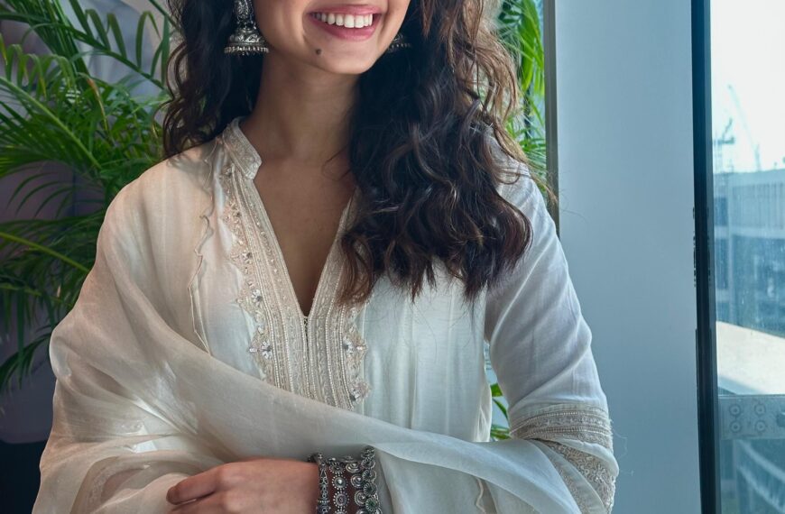 Sara Arjun’s ivory anarkali features&hellip;