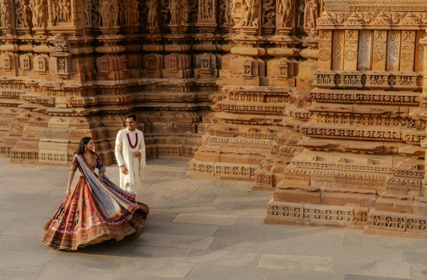 This wedding in Khajuraho saw 300 guests from over 10 countries gather in a temple town