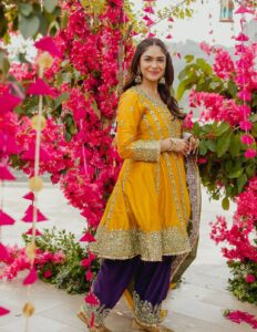 Mrunal Thakur’s anarkali kurta set from Heena Kochhar&hellip;