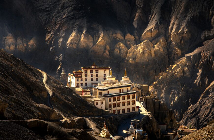 The walls of this new restaurant in Ladakh were carved out of the mountains surrounding it