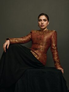 Bhumi Pednekkar wears a button-down coat made with&hellip;