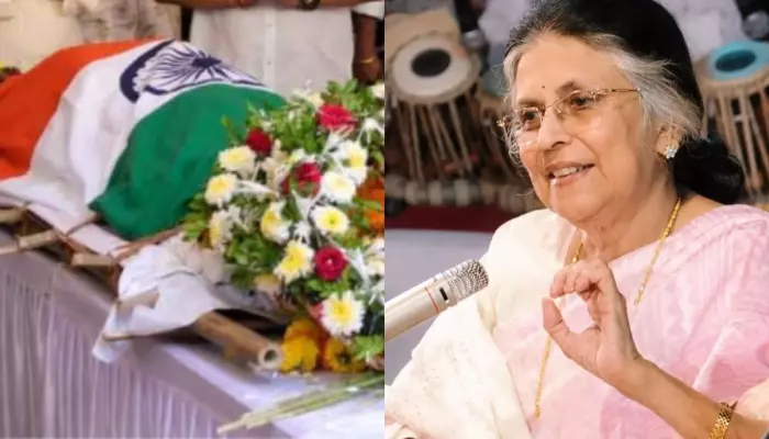Suman Kalyanpur’s Mortal Remains Wrapped In The Indian Tricolour, Legendary Singer Laid To Rest