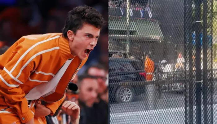 Timothee Chalamet Attends The NBA Finals, Nearby Cafe Erupts As Fans Spot Actor, Video Goes Viral