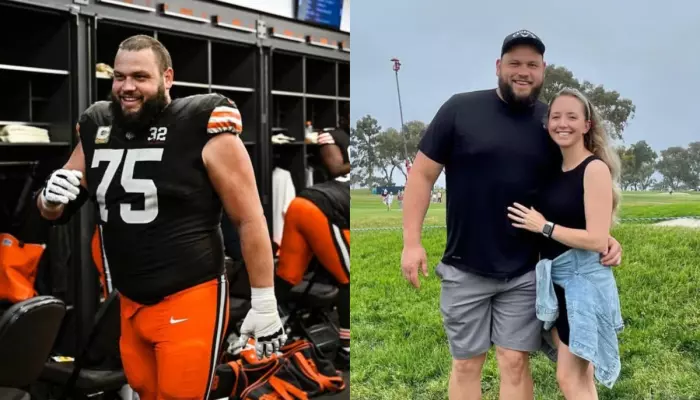 Who Is Joel Bitonio’s Wife? Meet Courtney, His College Sweetheart, As He Retires Post 12 NFL Seasons