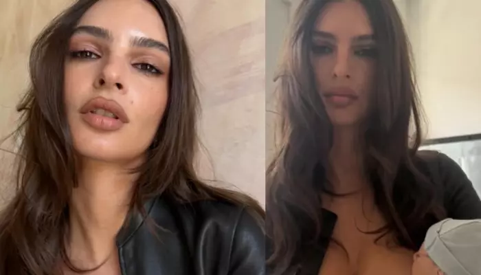Emily Ratajkowski Faces Backlash For Breastfeeding Lifeless Doll Topless, ‘Using Your Child As Prop’