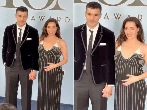 Pics: Aubrey Plaza Cradles Her Baby Bump at 2026 Tony Awards As She Attends With Beau Chris Abbott