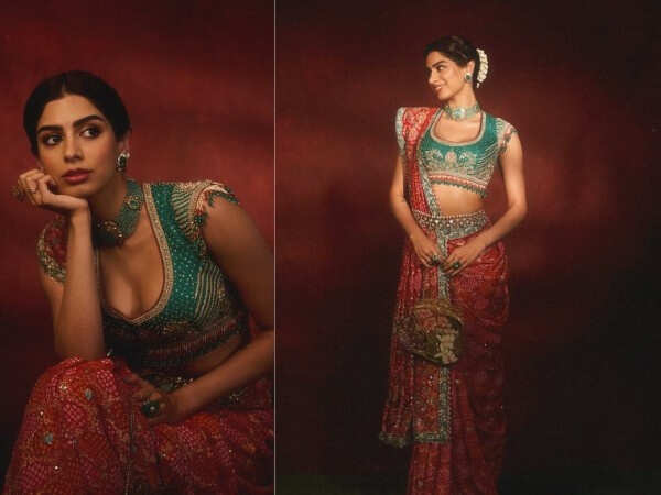 Photos: Khushi Kapoor Dolls Up in a Gujarati-style Saree